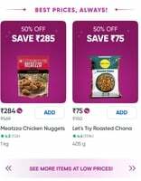 Swiggy Instamart: Upto 62% on different bestprice deals
