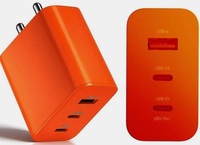  ADAPTECH 65 W GaN 7 A 3 Port Mobile Charger with Detachable Cable 