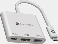 Portronics C-Konnect POR-1041 C-Konnect USB-C Multiport Adapter HDMI Connector 
