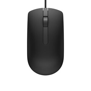 Dell MS116 Wired Mouse, 1000 DPI, Scrolling Wheel, 2 Buttons, 1 x USB, Black