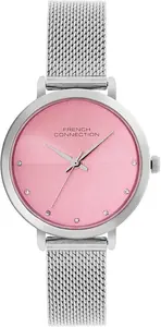 French Connection Black Pink Women's Watch