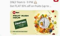 Jiomart - Flat 50% upto 100 on Fruits