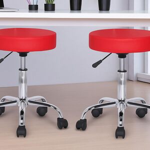 Adjustable Rolling Office Stool