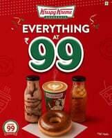 Krispy Kreme : Everything at 99Rs (29th April)