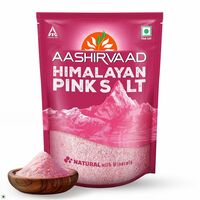 Aashirvaad Himalayan Pink Salt, 100% Natural Rock Salt Sourced from the Himalayan Ranges, Pure Sendha Namak with Minerals for Everyday Use, 1 Kg 