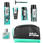 Bigbasket : Edge Grooming Kit For Men - Professional Shaving Kit, Deodorant, Shaving Cream, pH Balanced Face Wash, Shower Gel, Shave Foam & After Shave Lotion, Free Razor