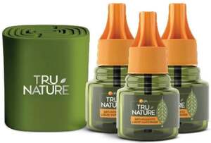 Tru Nature Herbal Mosquito Repellent Machine + 45ml x 3 Liquid Refill (45 ML)