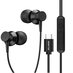 Elver Flow Type C Wired Earphones with Mic, 10mm Drivers