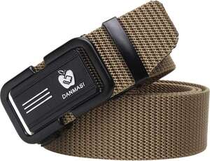 ShopGlobal Men Beige Nylon Belt
