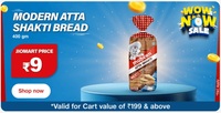 Jiomart: Modern Atta Shakti Bread 400g at 9Rs on Cart Value above 199Rs