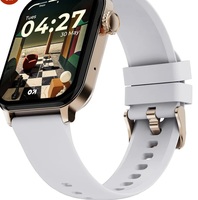 GOBOULT Newly Launched Drift2 Smart Watch 1.83'' HD Display,15 Days Battery Life, 150+Watchfaces, 500 Nits Brightness, AI Voice Assistant, SpO2 Monitoring (Carbon Black) (Storm Grey)
