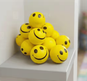 Instamart : Toyshine Smiley Face Mini Emoticon Balls (Pack of 12)