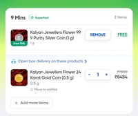 Instamart | Get free SILVER COIN with every Kalayan Gold Coin 