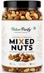Nature Purify Premium Mix Dry Fruits 1kg | Almonds, Cashews, Kishmish, Apricots & Seeds Mix | Fresh Crunchy Nut & Fruit Combo Pack for Snacking & Gifting | Jar Pack Of 1