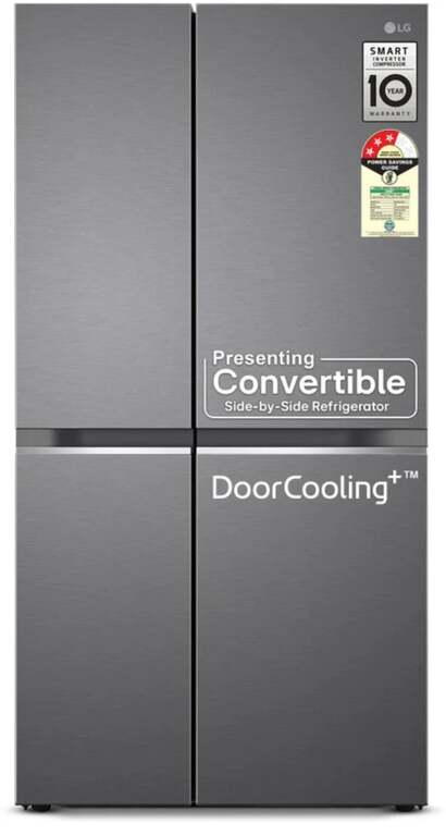 55% off on - LG 650 L Frost Free Side by Side Convertible Refrigerator   - Rs. 55490