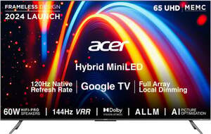 acer 163.9 cm (65 inch) Ultra HD (4K) Mini LED Smart Google TV