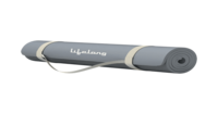 Instamart |  Lifelong Anti Slip Yoga Mat With Carry Strap (4mm, Grey) 