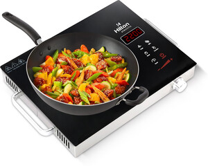 HILTON 2200 W Infrared Cooktop Touch Panel (Black, Radiant Infrar...more