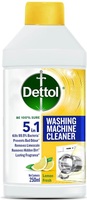 Dettol 5 in 1 Washing Machine Cleaner & Descaling Liquid for top load and front load| Lemon 250ml | Removes Limescale, Dirt and Bad odour | Kills 99.9%* Bacteria