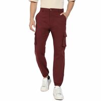 Campus Sutra Men Mid Rise Cargo Pants