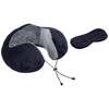 Amazon Basics Premium Travel Neck Pillow + Sleeping Eye Mask Combo 
