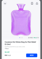 Instamart | Cozykare Hot Water Bag for Pain Relief (2 Liter) 