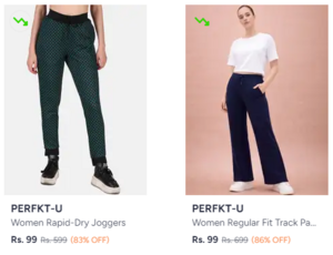 PERFKT-U Joggers and Trackpants starts from ₹99