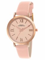 French Connection Leather Analog Rose Gold Dial Women's Watch-Fcn00037D

