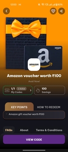 Amazon voucher available on Timesprime (User specific or new user)