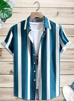 DADAIMPEX Men Striped Casual Blue Shirt, 40 extra discount with coins 
