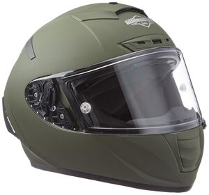 Steelbird Hi-Gn SA-2 AERONAUTICS MATT B.GREEN WITH PLAIN VISOR 580MM