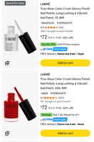 Amazon | Lakme Nail Paint