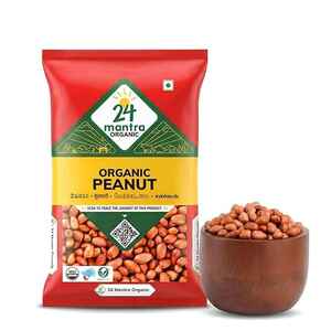 Zepto : 24 Mantra Organic Peanuts 500 g (Location Specific)