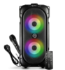 Ptron Fusion Party V2 40w Karaoke Bluetooth Party Speaker With 3m Wired Microphone (black)