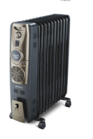Bajaj Majesty RH 11F Plus Oil Filled Radiator Room Heater with Fa