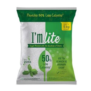 I'm Lite - Sugar blended with Stevia, 50% less calories, 2.5 Kg Pouch