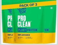 Yogabar Pro Clean Plant Protein 500g (Pack of 3) 
