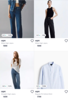 Upto 64% Off on *H&M* Clothing