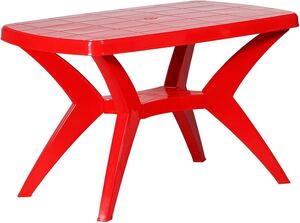 Cello Proline Mega Dining Table (Plastic,Red)