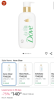 DOVE Acne Clear Serum Body Wash, 300 ml, for Clearer Skin