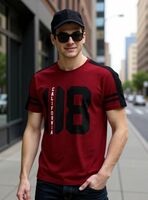 squareretails printed men tshirt
