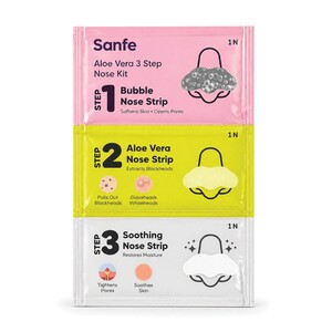 Sanfe Aloe Vera Nose Strip Kit 3 Units