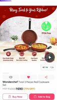 wonderchef 3 pcs cookware set