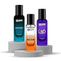 Beardo FUSION Trio Perfume Set - LSD,Mariner & Whisky Smoke Firebomb Perfume for Men (20ml x 3) | Long Lasting Fragrance | Long Lasting Perfume for Men | Gift for Men | Gift for Friend