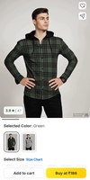 87% off || Hood Collar Casual Shirt(use 10 supercoin + 50 off via paytm) 