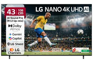 LG 108 cms (43 inches) NU87 AI Series Nano 4K Ultra HD Smart webOS VA LED TV 43NU870BPLA