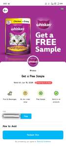 free sample of cat food