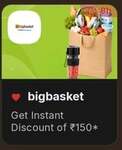 Phonepe Offer Zone : Get 150Rs On Bigbasket Orders on 299Rs (New User)