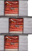 Chain 12 Piece Non Woven Large Size Saree Cloth Cover Set Pack Of 3 (5% discount coupon ) 