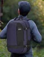 Safari 45L Expandable Overnighter Casual Hiking Travel Backpack Large size Laptop Bag for Man and Women with suitcase compartment, Ideal for Office Use, Work Trips, School, College, boys and girls